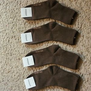 Quarter socks dark brown